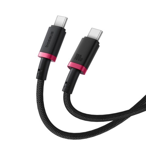 Kabel Baseus Dura Typ C-Typ C 100W 1m (czerwono-czarny)