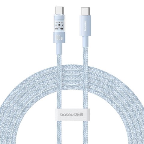 Kabel Baseus Gem Typ C-Typ C 100W 2m (niebieski) Kabel Baseus Gem Typ C-Typ C 100W 2m (niebieski)