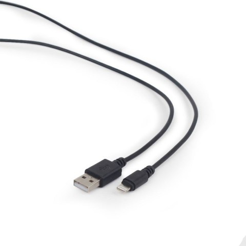 Kabel GEMBIRD CC-USB2-AMLM-1M (USB 2.0 M - Lightning M; 1m; kolor czarny) Kabel GEMBIRD CC-USB2-AMLM-1M (USB 2.0 M - Lightning M; 1m; kolor czarny)