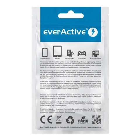 Kabel zasilający everActive CBS-1IB (USB - Lightning ; 1m; kolor czarny) Kabel zasilający everActive CBS-1IB (USB - Lightning ; 1m; kolor czarny)