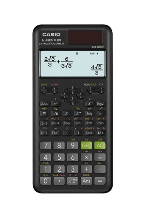 CASIO FX-85ESPLUS-2 B KALKULATOR NAUKOWY 252 FUNKCJE, 77X162MM, KARTONIK, CZARNY CASIO FX-85ESPLUS-2 B KALKULATOR NAUKOWY 252 FUNKCJE, 77X162MM, KARTONIK, CZARNY