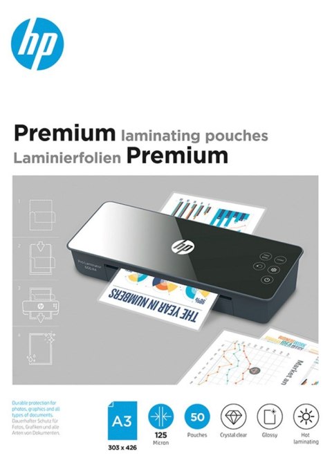 HP Folia laminacyjna PREMIUM A3 125 mic, 50 szt. HP Folia laminacyjna PREMIUM A3 125 mic, 50 szt.