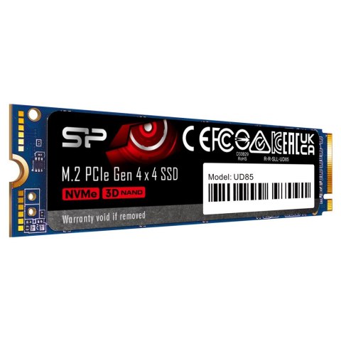 Dysk SSD Silicon Power UD85 250GB M.2 PCIe NVMe Gen4x4 NVMe 1.4 3300/1300 MB/s Dysk SSD Silicon Power UD85 250GB M.2 PCIe NVMe Gen4x4 NVMe 1.4 3300/1300 MB/s