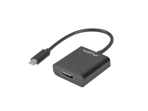 Adapter Lanberg AD-UC-HD-01 (USB typu C M - HDMI F; 0,15m; kolor czarny) Adapter Lanberg AD-UC-HD-01 (USB typu C M - HDMI F; 0,15m; kolor czarny)