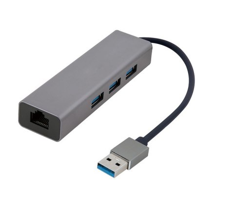 GEMBIRD ADAPTER USB-AM DO LAN GIGABIT HUB USB 3.0 X3 CZARNY GEMBIRD ADAPTER USB-AM DO LAN GIGABIT HUB USB 3.0 X3 CZARNY