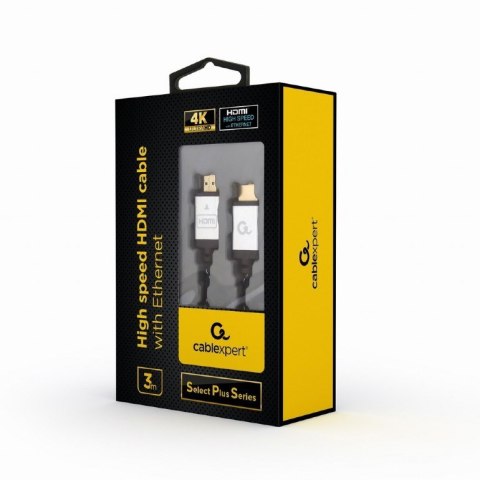Kabel GEMBIRD Seria select plus CCB-HDMIL-3M (HDMI M - HDMI M; 3m; kolor czarny) Kabel GEMBIRD Seria select plus CCB-HDMIL-3M (HDMI M - HDMI M; 3m; kolor czarny)