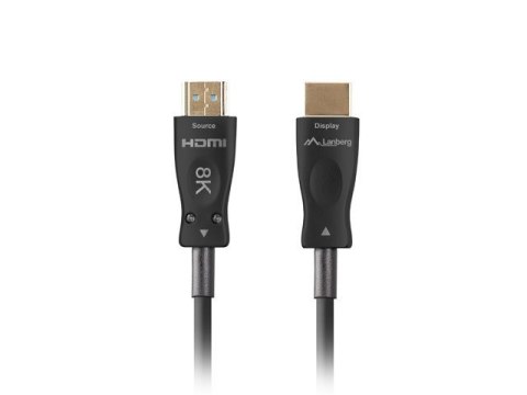 LANBERG KABEL HDMI M/M V2.1 50M 8K OPTYCZNY AOC CA-HDMI-30FB-0500-BK LANBERG KABEL HDMI M/M V2.1 50M 8K OPTYCZNY AOC CA-HDMI-30FB-0500-BK
