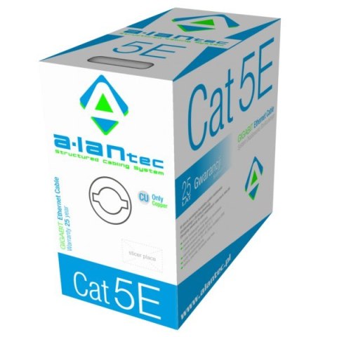 ALANTEC Kabel sieciowy U/UTP kat.5e PVC Eca 305m ALANTEC Kabel sieciowy U/UTP kat.5e PVC Eca 305m