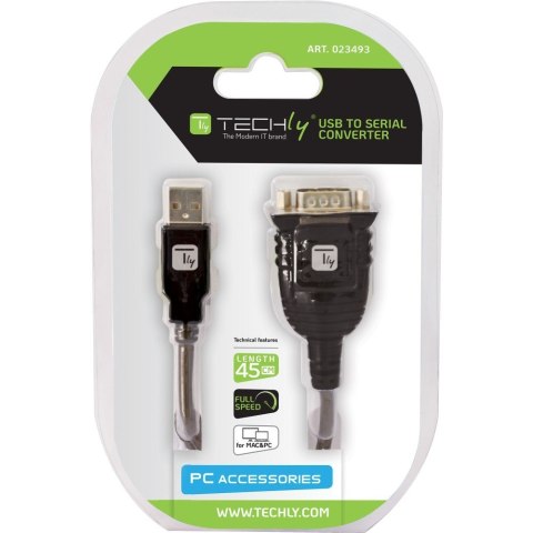 TECHLY KONWERTER USB NA PORT SZEREGOWY RS232/COM/D TECHLY KONWERTER USB NA PORT SZEREGOWY RS232/COM/D