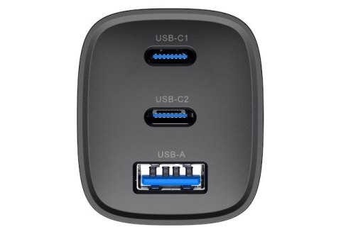 Ładowarka Havit UC20 EU USB-C+USB-C+USB-A (czarny) Ładowarka Havit UC20 EU USB-C+USB-C+USB-A (czarny)