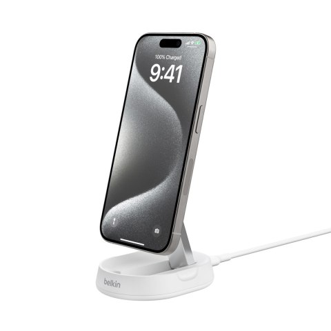 Ładowarka bezprzewodowa Belkin BoostCharge Pro Convertible Magnetic Wireless Charging Stand with Qi2 15W White Ładowarka bezprzewodowa Belkin BoostCharge Pro Convertible Magnetic Wireless Charging Stand with Qi2 15W White