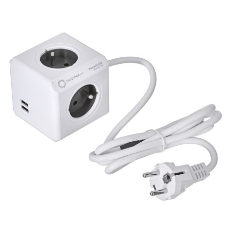 Przedłużacz allocacoc PowerCube Extended USB 2402GY/FREUPC (1,5m; kolor szary) Przedłużacz allocacoc PowerCube Extended USB 2402GY/FREUPC (1,5m; kolor szary)
