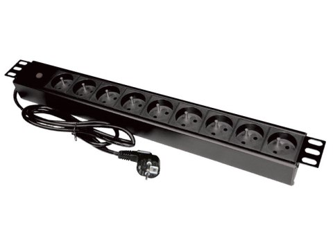Listwa zasilająca A-LAN PZ09 (9 x UTE; 16 A (3680 W); 1,8m; kolor czarny) Listwa zasilająca A-LAN PZ09 (9 x UTE; 16 A (3680 W); 1,8m; kolor czarny)