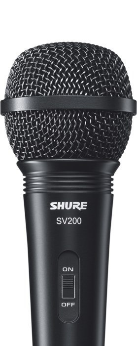 Shure SV200 - Mikrofon dynamiczny, uniwersalny, kardioidalny, włącznik, kabel Shure SV200 - Mikrofon dynamiczny, uniwersalny, kardioidalny, włącznik, kabel