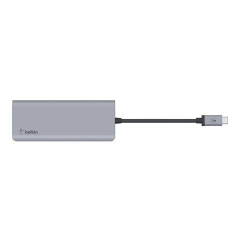 Hub Belkin Connect USB-C 7-in-1 Multiport Adapter 1x4k HDMI/2xUSB-A/1xUSB-C PD3.0/1xRJ45 Gigabit/1xCard reader/1xAudio Grey Hub Belkin Connect USB-C 7-in-1 Multiport Adapter 1x4k HDMI/2xUSB-A/1xUSB-C PD3.0/1xRJ45 Gigabit/1xCard reader/1xAudio Grey