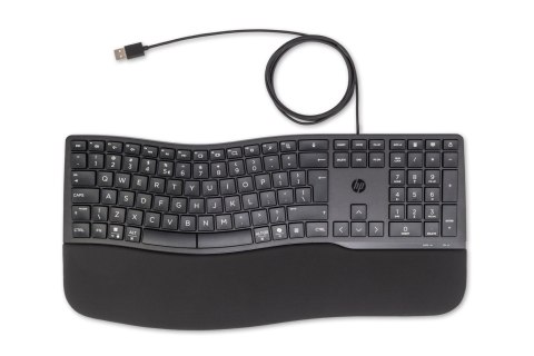 Klawiatura HP 480 Comfort Wired Keyboard przewodowa czarna 8T6M1AA Klawiatura HP 480 Comfort Wired Keyboard przewodowa czarna 8T6M1AA