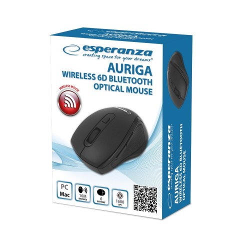ESPERANZA MYSZ BLUETOOTH 6D AURIGA CZARNA EM128K ESPERANZA MYSZ BLUETOOTH 6D AURIGA CZARNA EM128K