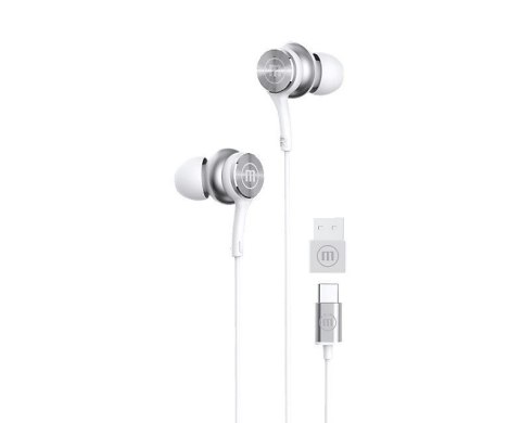 MAXELL XC1 Słuchawki przewodowe USB-C connector białe MAXELL XC1 Słuchawki przewodowe USB-C connector białe