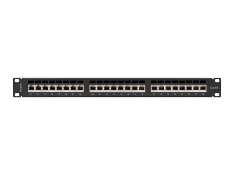LANBERG PATCH PANEL 24 PORT 1U 19" KAT.6A FTP CZARNY PPSA-1024-B LANBERG PATCH PANEL 24 PORT 1U 19" KAT.6A FTP CZARNY PPSA-1024-B