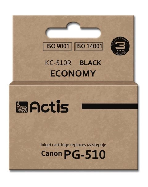 Actis KC-510R Tusz (zamiennik Canon PG-510; Standard; 12 ml; czarny) Actis KC-510R Tusz (zamiennik Canon PG-510; Standard; 12 ml; czarny)