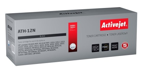 Activejet ATH-12N Toner (zamiennik HP 12A Q2612A, Canon FX-10, Canon CRG-703; Supreme; 2300 stron; czarny) Activejet ATH-12N Toner (zamiennik HP 12A Q2612A, Canon FX-10, Canon CRG-703; Supreme; 2300 stron; czarny)