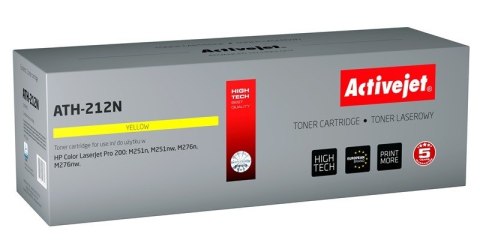 Activejet ATH-212N Toner (zamiennik HP 131A CF212A, Canon CRG-731Y; Supreme; 1800 stron; żółty) Activejet ATH-212N Toner (zamiennik HP 131A CF212A, Canon CRG-731Y; Supreme; 1800 stron; żółty)