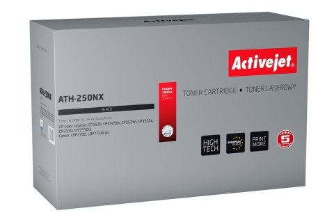 Activejet ATH-250NX Toner (zamiennik HP 504X CE250X, Canon CRG-723HB; Supreme; 10500 stron; czarny) Activejet ATH-250NX Toner (zamiennik HP 504X CE250X, Canon CRG-723HB; Supreme; 10500 stron; czarny)