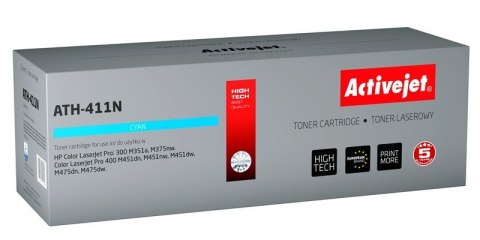 Activejet ATH-411N Toner (zamiennik HP 305A CE411A; Supreme; 2600 stron; niebieski) Activejet ATH-411N Toner (zamiennik HP 305A CE411A; Supreme; 2600 stron; niebieski)