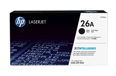 Toner HP czarny HP 26A, HP26A=CF226A, 3100 str. Toner HP czarny HP 26A, HP26A=CF226A, 3100 str.