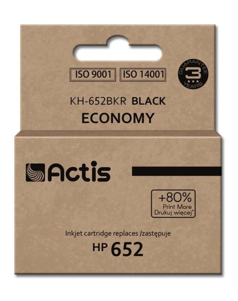 Actis KH-652BKR Tusz (zamiennik HP 652 F6V25AE; Standard; 15 ml; 650 stron, czarny) Actis KH-652BKR Tusz (zamiennik HP 652 F6V25AE; Standard; 15 ml; 650 stron, czarny)