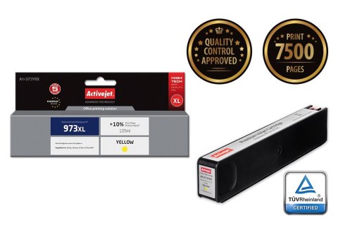 Activejet AH-973YRX Tusz zamiennik HP 973XL F6T83AE; Premium; 105 ml; żółty) Activejet AH-973YRX Tusz zamiennik HP 973XL F6T83AE; Premium; 105 ml; żółty)