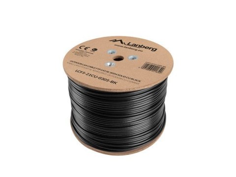 Kabel sieciowy zewnętrzne Lanberg LCF5-21CU-0305-BK (FTP; 305m; kat. 5e; kolor czarny) Kabel sieciowy zewnętrzne Lanberg LCF5-21CU-0305-BK (FTP; 305m; kat. 5e; kolor czarny)