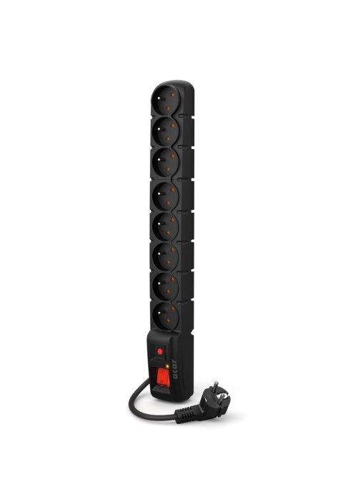 Listwa przeciwprzepięciowa Acar S8 PRO (3m ; czarny) Listwa przeciwprzepięciowa Acar S8 PRO (3m ; czarny)