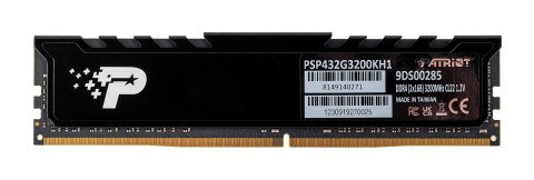 Patriot Premium Black DDR4 2x16GB 3200MHz Patriot Premium Black DDR4 2x16GB 3200MHz