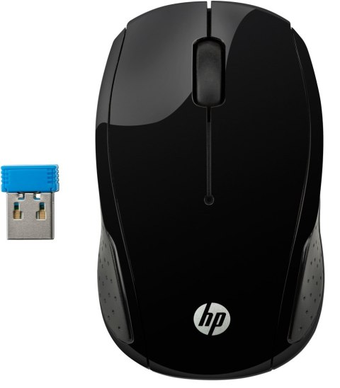 Mysz HP Wireless Mouse 200 Black bezprzewodowa czarna X6W31AA Mysz HP Wireless Mouse 200 Black bezprzewodowa czarna X6W31AA