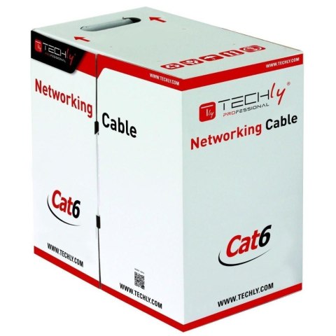 TECHLY SKRĘTKA U/UTP CAT6 DRUT 305M CCA SZARA ITP6-CCA-305-GY TECHLY SKRĘTKA U/UTP CAT6 DRUT 305M CCA SZARA ITP6-CCA-305-GY