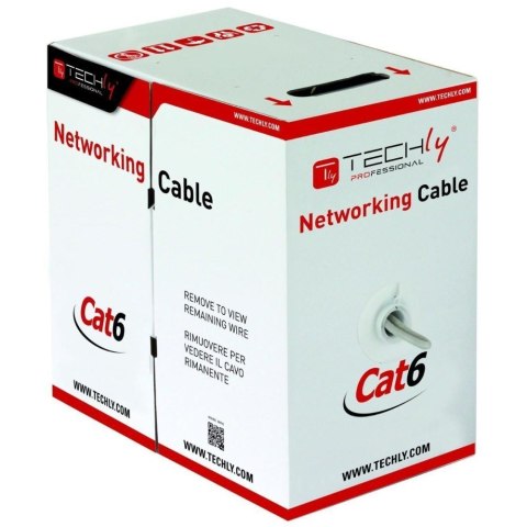 TECHLY SKRĘTKA U/UTP CAT6 DRUT 305M CCA SZARA ITP6-CCA-305-GY TECHLY SKRĘTKA U/UTP CAT6 DRUT 305M CCA SZARA ITP6-CCA-305-GY