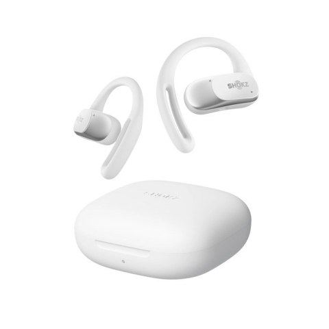 Słuchawki bezprzewodowe douszne Shokz OpenFit Air białe Słuchawki bezprzewodowe douszne Shokz OpenFit Air białe
