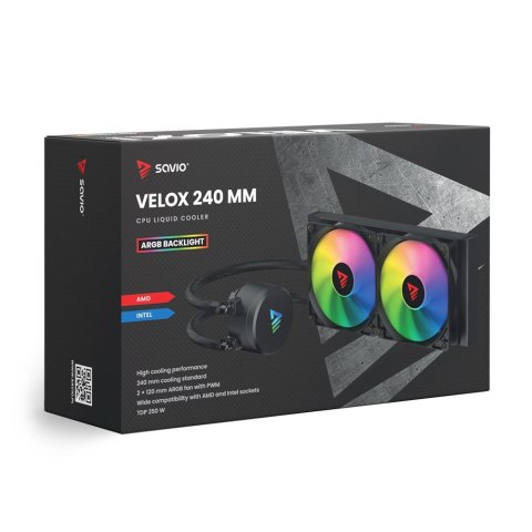 SAVIO CHŁODZENIE WODNE CPU ARGB 240 MM VELOX