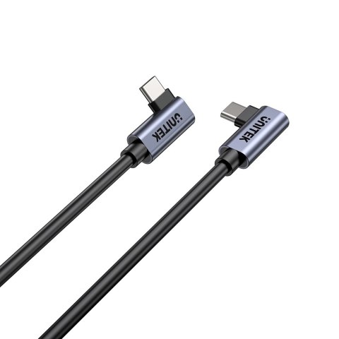 UNITEK KABEL USB-C KĄTOWY 90°/90° PD 100W M/M 1M UNITEK KABEL USB-C KĄTOWY 90°/90° PD 100W M/M 1M