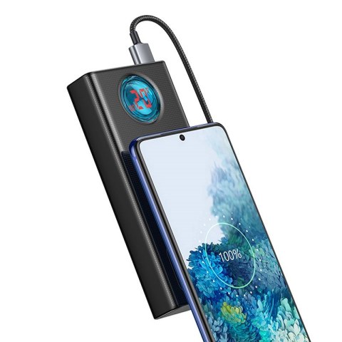 BASEUS POWERBANK AMBILIGHT 30000MAH, 4XUSB, USB-C, 65W (CZARNY) BASEUS POWERBANK AMBILIGHT 30000MAH, 4XUSB, USB-C, 65W (CZARNY)