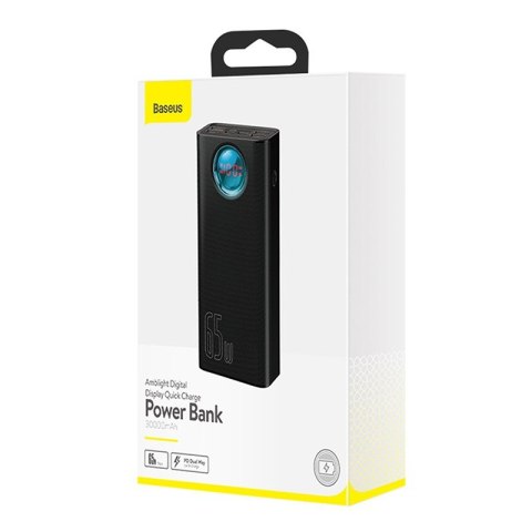 BASEUS POWERBANK AMBILIGHT 30000MAH, 4XUSB, USB-C, 65W (CZARNY) BASEUS POWERBANK AMBILIGHT 30000MAH, 4XUSB, USB-C, 65W (CZARNY)