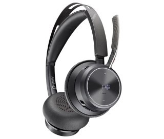 Poly Zestaw słuchawkowy Voyager Focus 2 z certyfikatem Microsoft Teams USB-C-C + przejściówka USB-C/A + podstawka ładująca 9T9J6