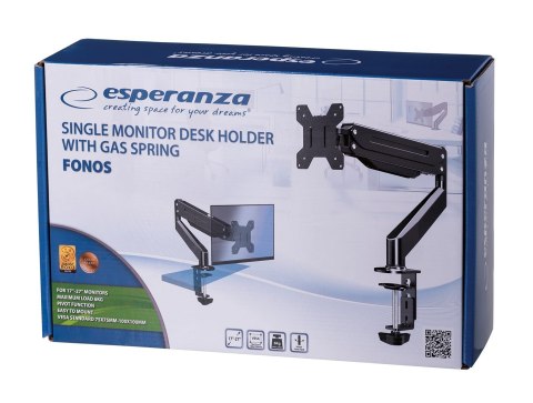 ESPERANZA UCHWYT GAZOWY DO MONITORA FONOS ERW019 ESPERANZA UCHWYT GAZOWY DO MONITORA FONOS ERW019