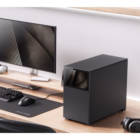 Obudowa Jonsbo D31 Screen Micro-ATX, Szkło Hartowane - czarna