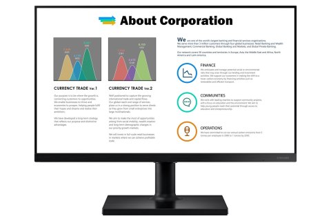 MONITOR SAMSUNG LED 24" LF24T450FZUXEN MONITOR SAMSUNG LED 24" LF24T450FZUXEN