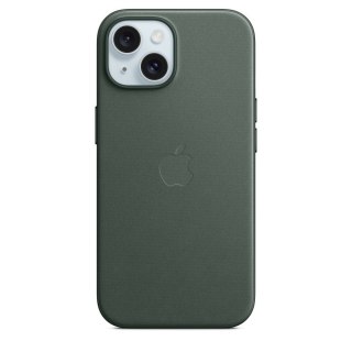 Apple iPhone 15 Feingewebe Case mit MagSafe Immergrün