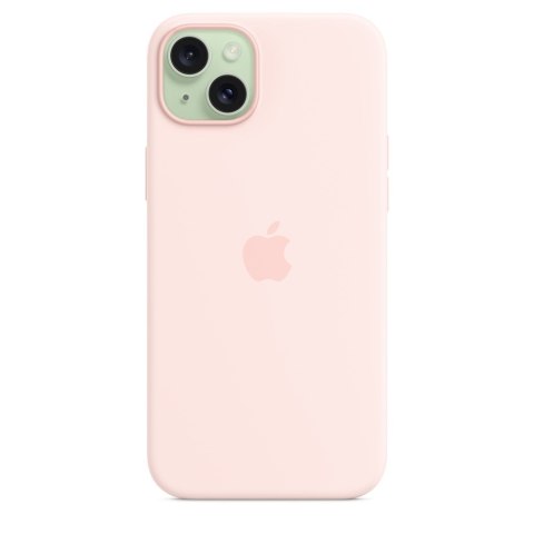 Silikonowe etui Apple z MagSafe Light Pink, do iPhone 15 Plus, MT143ZM/A