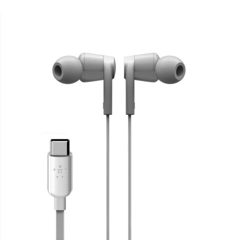 BELKIN SŁUCHAWKI PRZEWODOWE USB-C DOUSZNE BIAŁE BELKIN SŁUCHAWKI PRZEWODOWE USB-C DOUSZNE BIAŁE