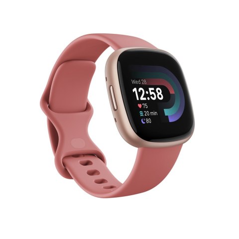 Fitbit versa 4 smart watch, pink body with pink silicone strap Fitbit versa 4 smart watch, pink body with pink silicone strap